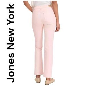 Jones New York-NWT pale pink ‘Lexington ankle’ denim jeans. Size 16 Control top!